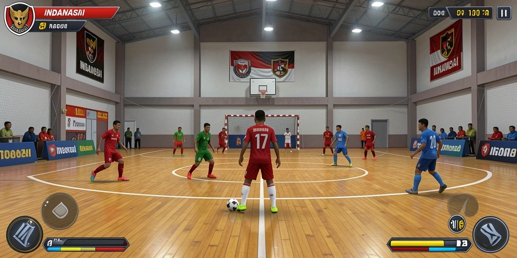 Screenshot dari mode multiplayer yang penuh aksi.