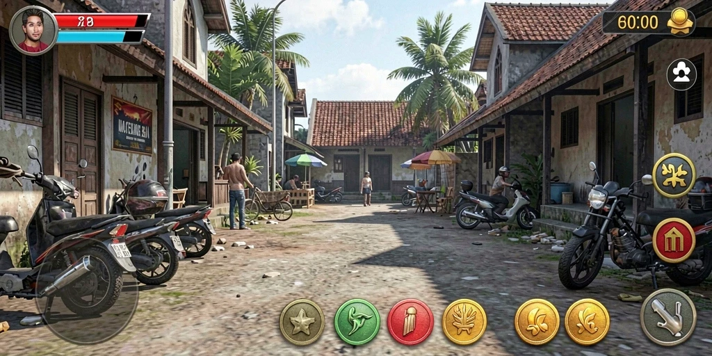 Karakter unik yang bisa dipilih sesuai gaya bermain.